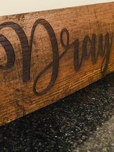 Load image into Gallery viewer, Personalized Bar Sign, Bourbon Barrel Stave