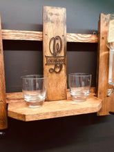 Load image into Gallery viewer, Liquor Dispenser Wall Shelf - Red Oak - FREE SHIPPING