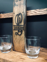 Load image into Gallery viewer, Liquor Dispenser Wall Shelf - Red Oak - FREE SHIPPING