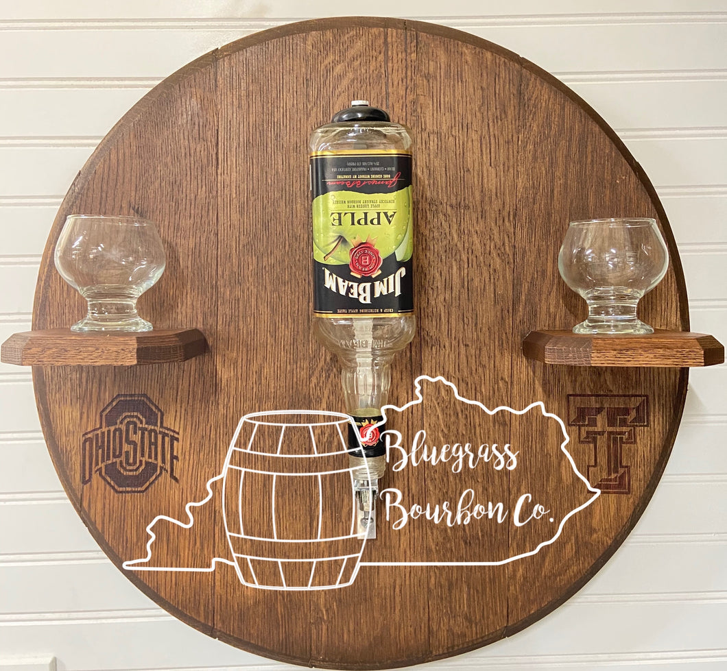 Barrel Lid Mini Bar