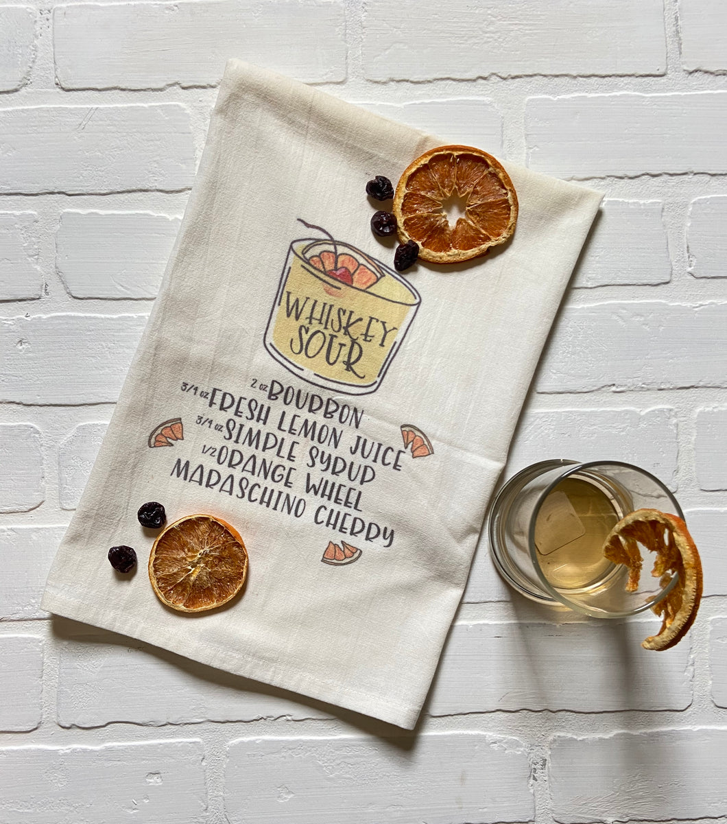 Drink Recipe Towel