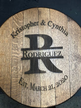 Load image into Gallery viewer, Laser Engraved Bourbon Barrel Lid
