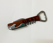 Load image into Gallery viewer, Engraved Corkscrew opener
