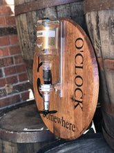 Load image into Gallery viewer, Bourbon Barrel Lid Liquor Dispenser/ 5 O&#39;Clock Somewhere
